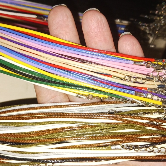 Acrylic Pendant on 18 Inch Cord Necklace - Picture 8 of 10